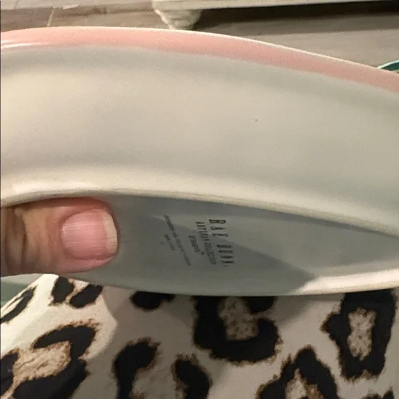 Rae Dunn Eggstra Special White and Pink Plate - Picture 4 of 4